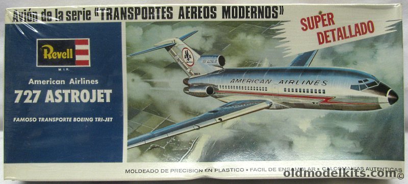 Revell 1/144 American AL 727-100 Astrojet - Lodela Issue, H242 plastic model kit